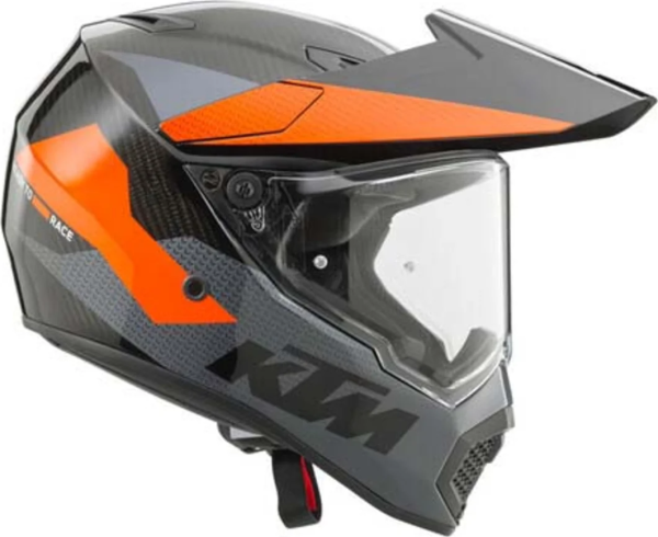 KTM AX9 sisak – szürke/narancssárga/fekete – XXL/63–64, 3, nordicamoto.ro