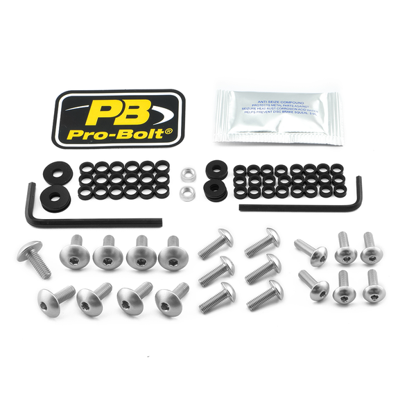 Fairing Bolt Kit For Kawasaki Silver, 1, nordicamoto.ro