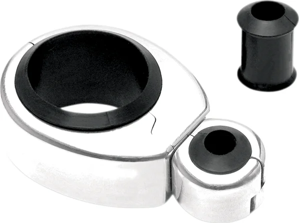 Single Throttle- Clutch Cable Clamps 1 -1 1-8 Silver, 1, nordicamoto.ro