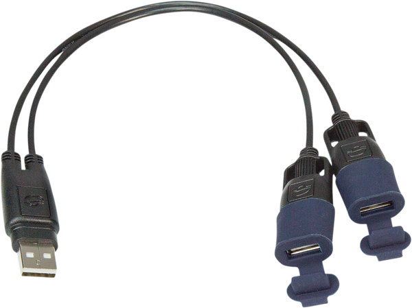 Usb Y-splitter Black, 1, nordicamoto.ro