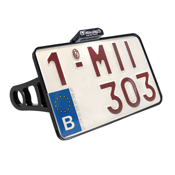 License Plate Side Mounts White, 1, nordicamoto.ro