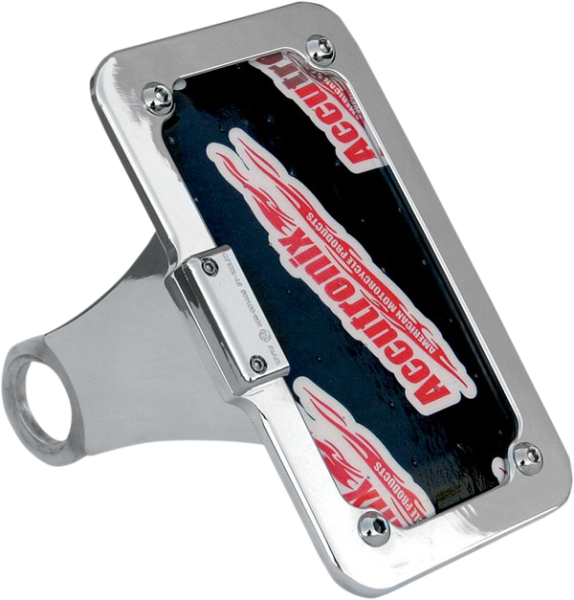 Side Mount License Plate With Led Tag Light White, 1, nordicamoto.ro