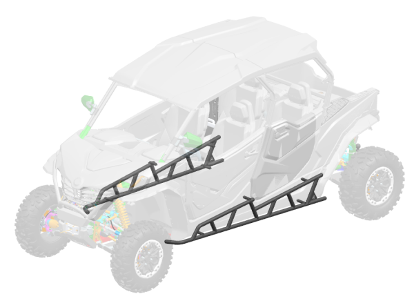 CFMOTO ZFORCE 950 SPORT-4 UTV oldalsó védőrudak, 3, nordicamoto.ro