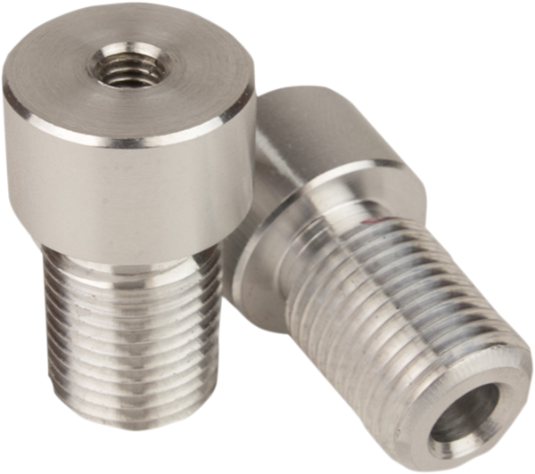 Halo Bar End Mirror Adapters Silver, 1, nordicamoto.ro
