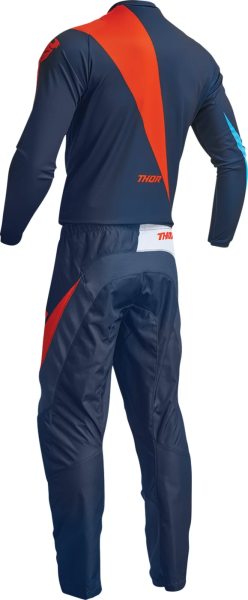 Tricou Thor Sector Edge Navy/Orange 3XL, 1, nordicamoto.ro