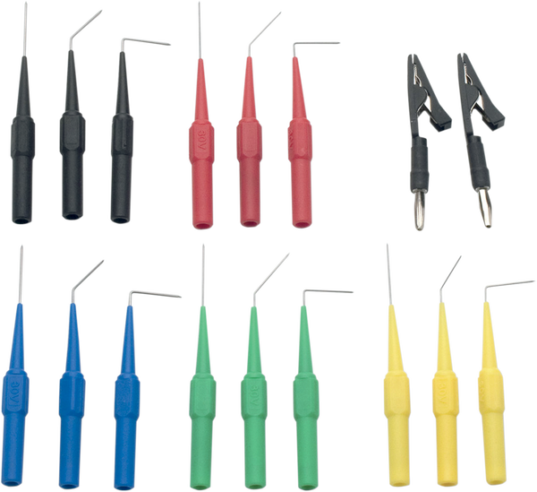 Multimeter Volt Probe Kit Black, Blue, Green, Red, Yellow, 1, nordicamoto.ro