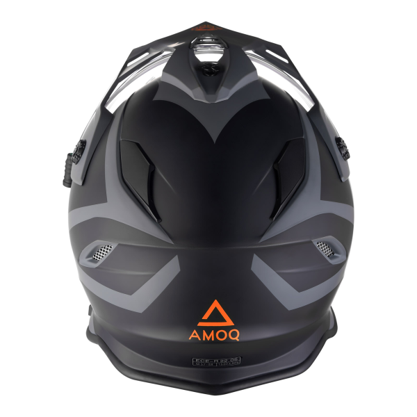 AMOQ Adaptor Helmet Electric Visor Black/Grey/Orange XS, 4, nordicamoto.ro