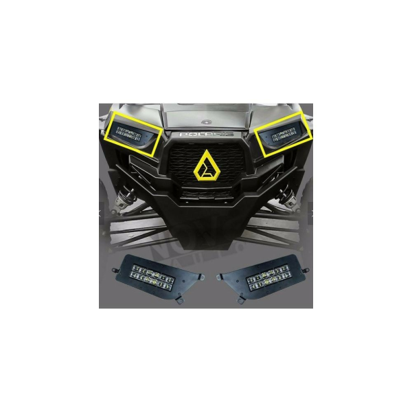 SHARK LED-es sávfények POLARIS ATV-khez és UTV-khez háttérvilágítással, 2 darabos csomag, 1, nordicamoto.ro