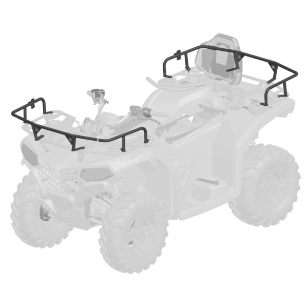 EXTENSIE PORTBAGAJ ATV CFMOTO CFORCE 500 / 520 – FAȚĂ / SPATE, NEGRU, 7, nordicamoto.ro