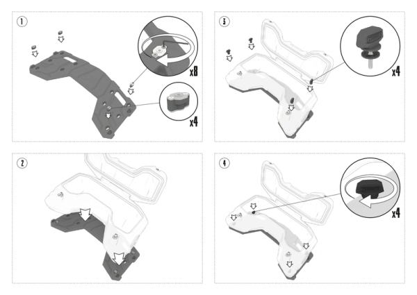 TESSERACT 95L ATV hátsó csomagtartó – CFMOTO X8 / X10 / 850 / 1000 3. generáció (2024–), 2, nordicamoto.ro
