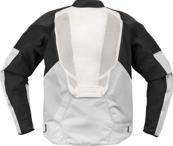 Geaca Piele Icon Overlord3 CE White 3XL, 3, nordicamoto.ro