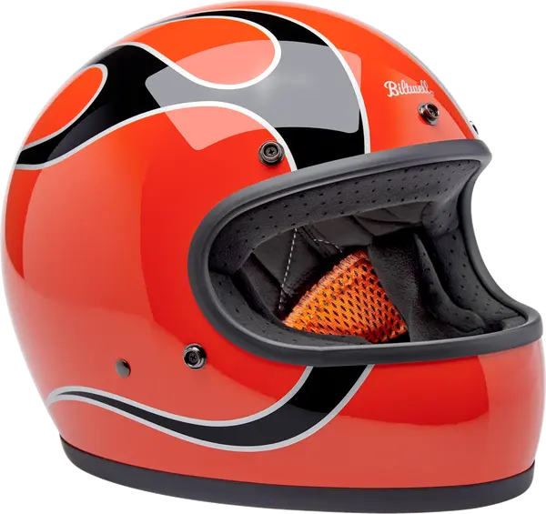 Gringo Flames Helmet Orange  XS, 6, nordicamoto.ro