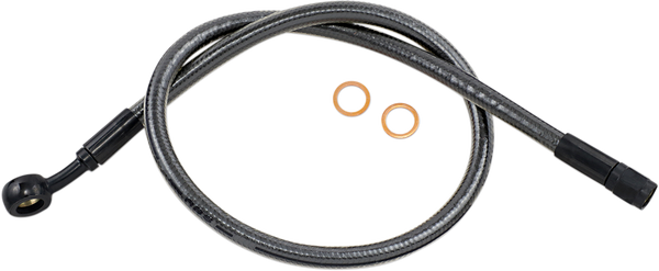 Braided Front Brake Line Black, Black Pearl Oversize [+51 mm (2'')], 1, nordicamoto.ro