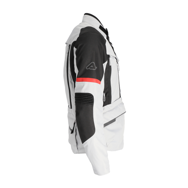 Acerbis CE X-Rover motorkerékpáros dzseki, szürke/piros, XS, 14, nordicamoto.ro