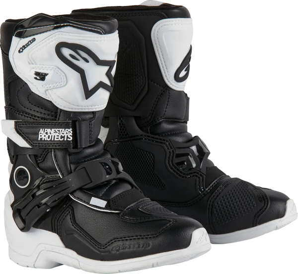 Alpinestars Tech 3s gyermekcsizma – fehér/fekete – 29-es méret, 1, nordicamoto.ro