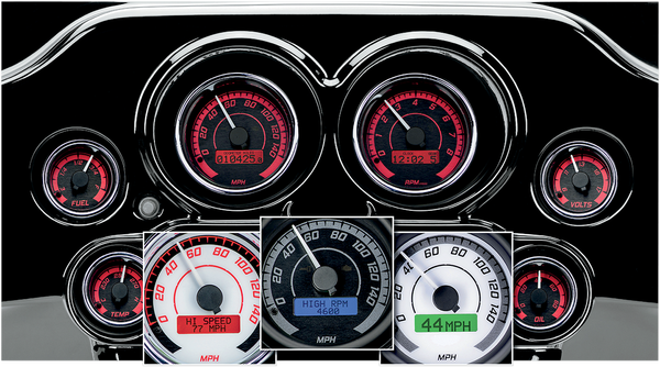 Mvx-8k Series Analog/digital Gauge Kit Black, Gray, 1, nordicamoto.ro