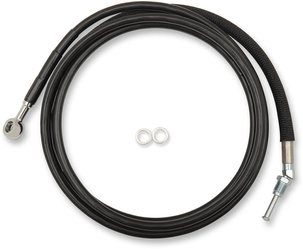 Stainless Steel Hydraulic Clutch Line Black +305 mm (12''), 1, nordicamoto.ro