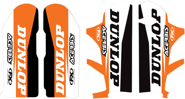 Lower Fork Guard Graphics Black, Orange, White, 1, nordicamoto.ro