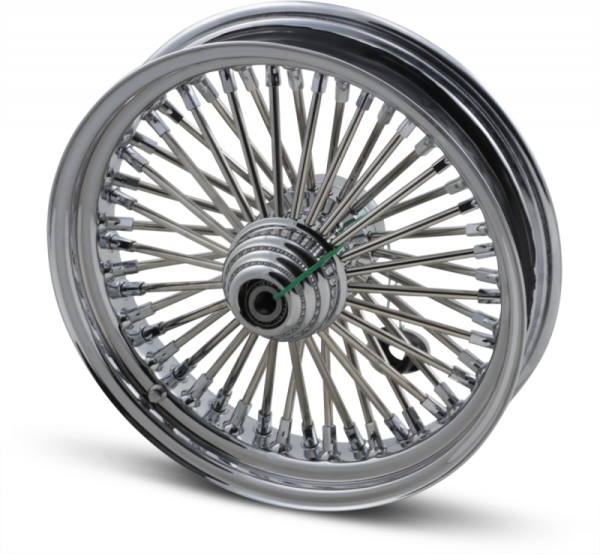 Fat Daddy Front Wheel 16x3.5 Single-disc Chrome Silver, 1, nordicamoto.ro