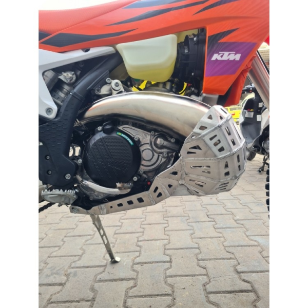 Motorvédő alumínium rezonátorvédővel KTM/Husqvarna/GasGas 250/300 TBI modellekhez, 2, nordicamoto.ro