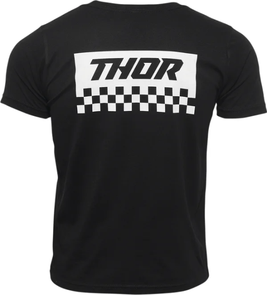 Youth Checkers T-shirt Black M, 2, nordicamoto.ro
