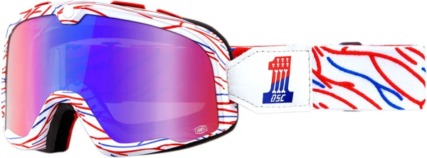 Ochelari 100% Barstow Classic Mirror Red/White/Blue ONE SIZE, 1, nordicamoto.ro