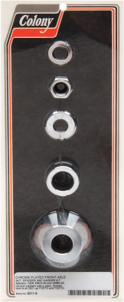 Axle Spacer/nut Kit Silver, 1, nordicamoto.ro