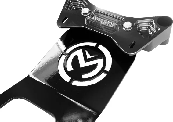 Shock Tower Braces With Gusset Plate Black, Anodized, 6, nordicamoto.ro