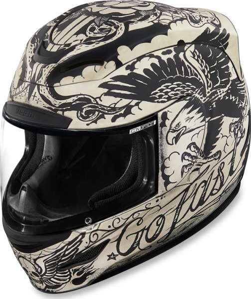 Airmada Scrawl Helmet Matte Bone 2x-large Off-white 2XL, 1, nordicamoto.ro