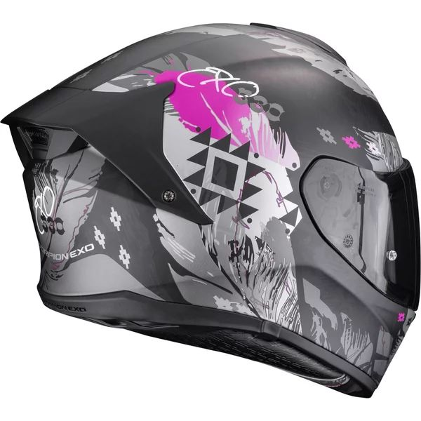 SCORPION EXO-530 AIR HADJI XS teljes arcú sisak, matt fekete/rózsaszín, 2, nordicamoto.ro