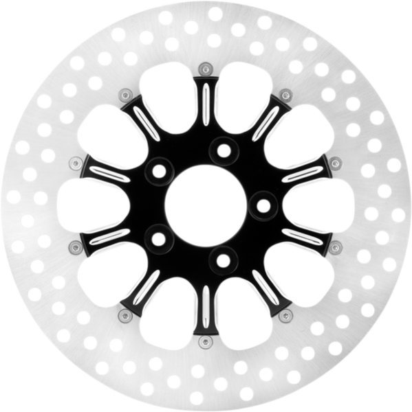 Two-piece Brake Rotor Black, Silver, Matte, 1, nordicamoto.ro
