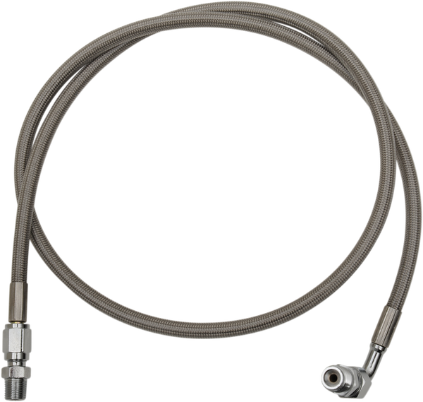 Extended Length Brake Line Silver Oversize [+152 mm (6'')], 1, nordicamoto.ro