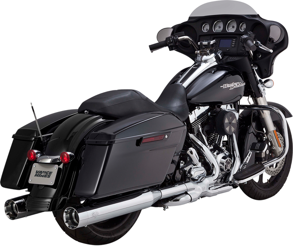 Oversized 450 Slip-on Mufflers Chrome, 2, nordicamoto.ro