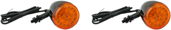 Probeam® Universal Led Bullet Bezel Turn Signals Black, 2, nordicamoto.ro