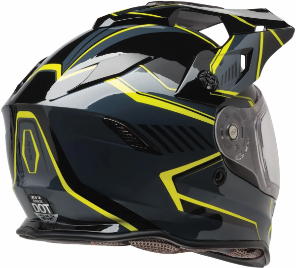 Z1R Range 2.0 Voyager motorkerékpár-/ATV-sisak, sötét szürke/élénk zöld, XS, 3, nordicamoto.ro