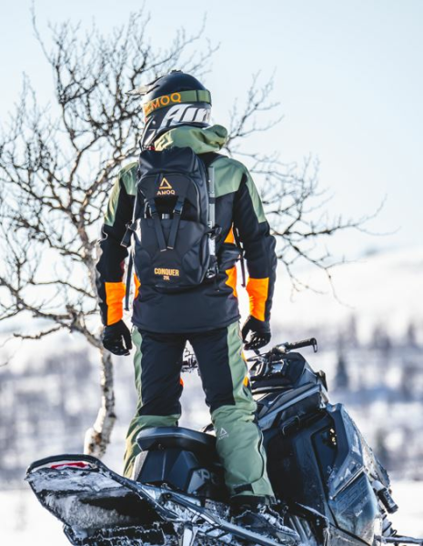 AMOQ Conquer 25 literes hátizsák, fekete/narancssárga, 4, nordicamoto.ro