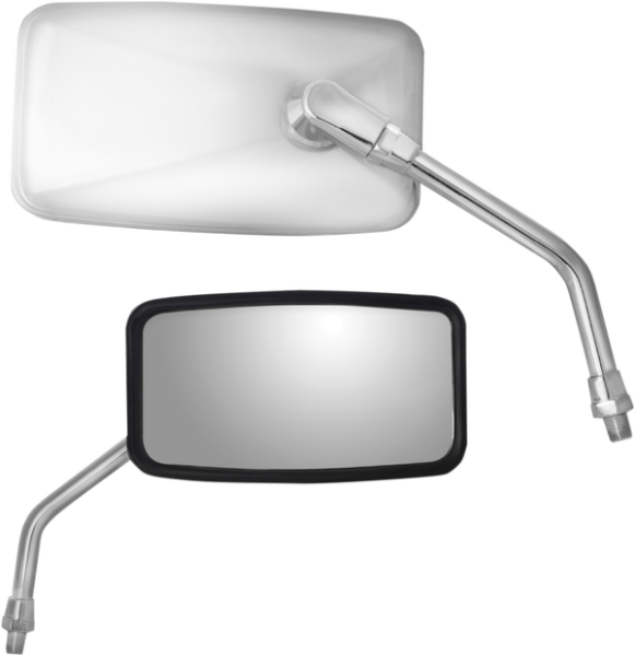 Stainless Steel Rectangular Mirror Silver, 1, nordicamoto.ro