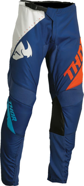 Pantaloni Copii Thor Sector Edge Navy/Orange 22, 5, nordicamoto.ro