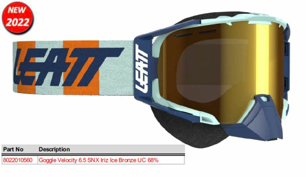 Leatt Goggle Velocity 6.5 SNX Iriz Ice Bronze UC 68%, 1, nordicamoto.ro