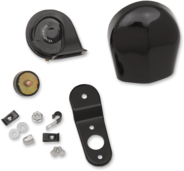 Electric Horn Kit Black, 1, nordicamoto.ro