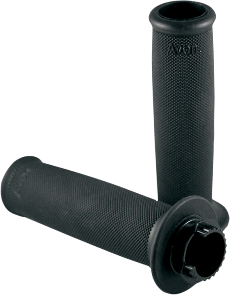 Custom Rubber Open Ended Grips Black, 1, nordicamoto.ro