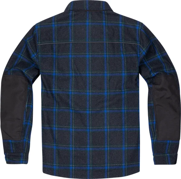 Geaca Textil Icon Upstate™ Riding Flannel Blue M, 10, nordicamoto.ro