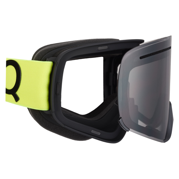 AMOQ Vision Vent+ mágneses védőszemüveg, HiVis/fekete – füstös, 3, nordicamoto.ro