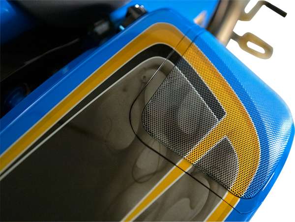 Saddlebag Speaker Lid Kit Black, Matte, 2, nordicamoto.ro