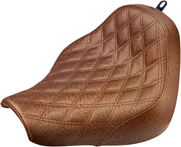 Renegade Lattice Stitch Solo Seat Brown, 1, nordicamoto.ro