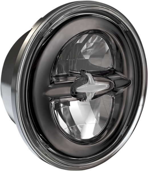 5.75 (r) Reflector Style Headlight Dark Chrome, 1, nordicamoto.ro