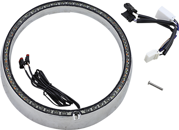 Probeam® Turn Signal Ring Trim Amber, White, 1, nordicamoto.ro