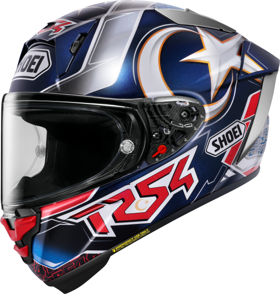 SHOEI X-SPR PRO Toprak TC-2 teljes arcú sisak, kék, M, 1, nordicamoto.ro