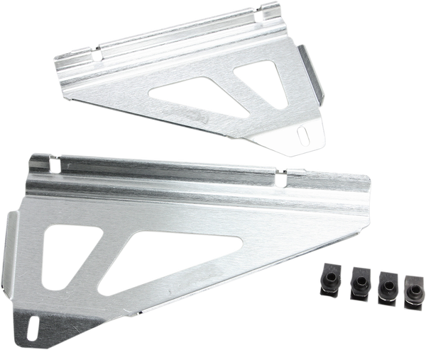 Radiator Race Braces Brushed Aluminum, 2, nordicamoto.ro
