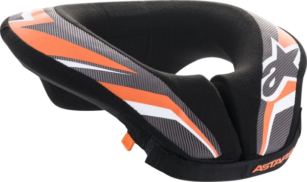 Alpinestars Sequence gyermek nyakvédő, fekete/szürke/narancssárga, L/XL méret, 1, nordicamoto.ro
